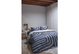VTwonen dekbedovertrek Tribe - Indigo 200x200/220 cm