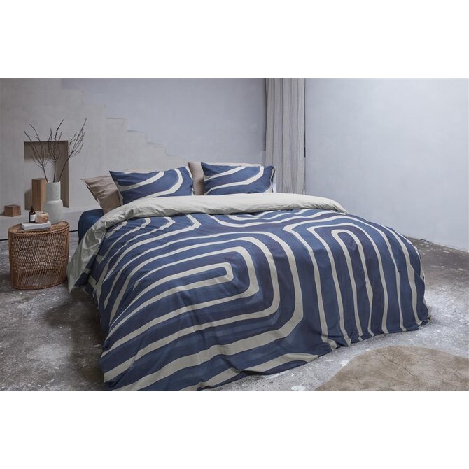 VTwonen dekbedovertrek Tribe - Indigo 200x200/220 cm