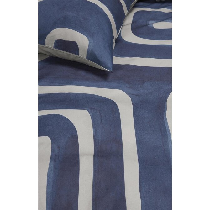 VTwonen dekbedovertrek Tribe - Indigo 200x200/220 cm