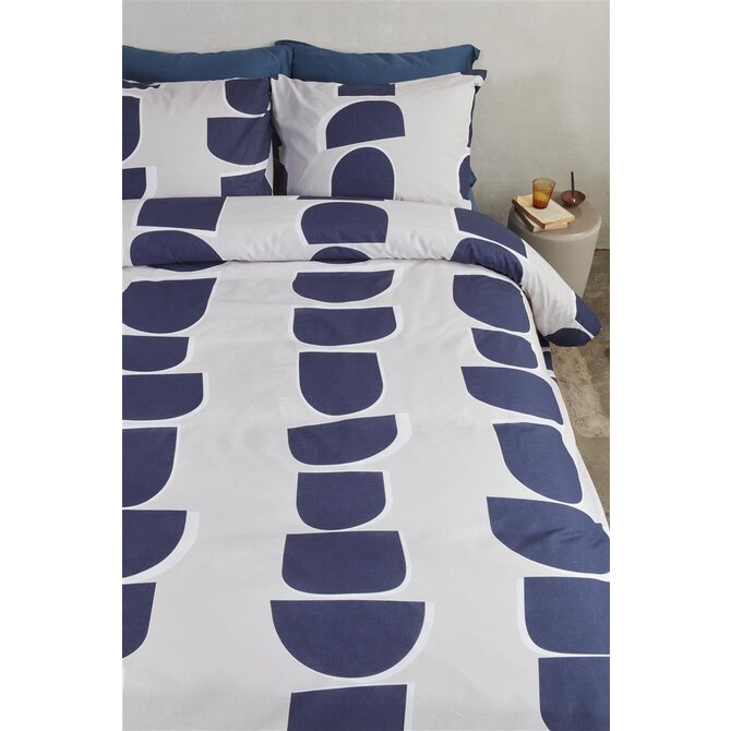 VTwonen dekbedovertrek Moons - Indigo 140x200/220 cm