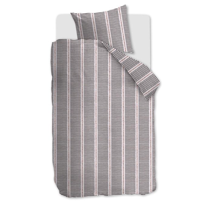 Housse de couette VTwonen Stip and Stripe - Blush 140x200/220 cm