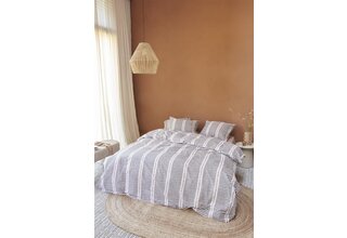 Housse de couette VTwonen Stip and Stripe - Blush 200x200/220 cm