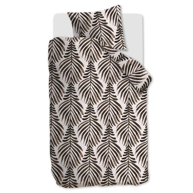 VTwonen dekbedovertrek Bold Feathers - Zand 140x200/220 cm