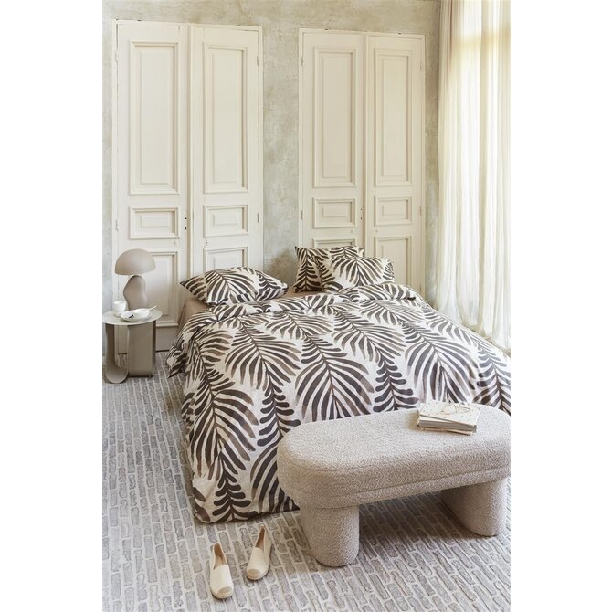 VTwonen dekbedovertrek Bold Feathers - Zand 200x200/220 cm