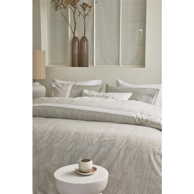 Riviera Maison Housse de Couette Amsterdam Loft - Sable 200x200/220 cm Riviera Maison Housse de Couette Amsterdam Loft - Sable 200x200/220 cm