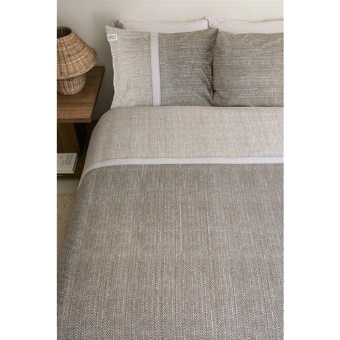 Riviera Maison Housse de Couette Amsterdam Loft - Sable 200x200/220 cm Riviera Maison Housse de Couette Amsterdam Loft - Sable 200x200/220 cm