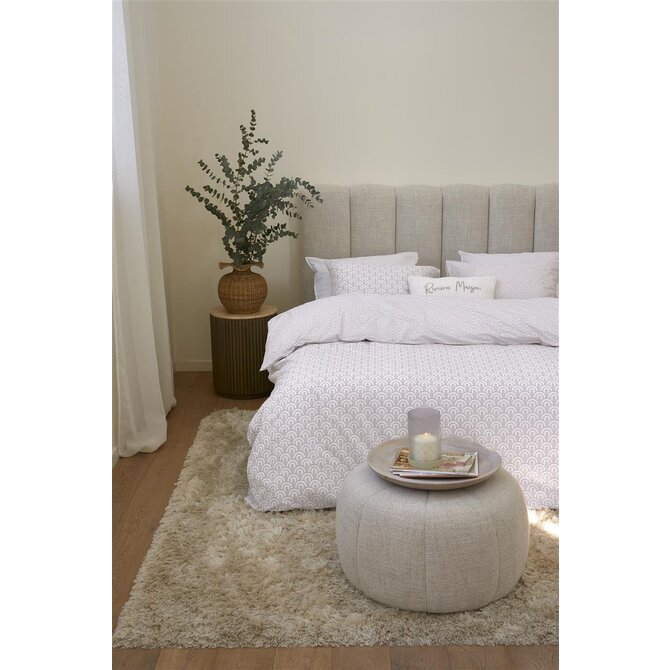 Riviera Maison Dekbedovertrek Arched - Zacht Roze 240x200/220 cm