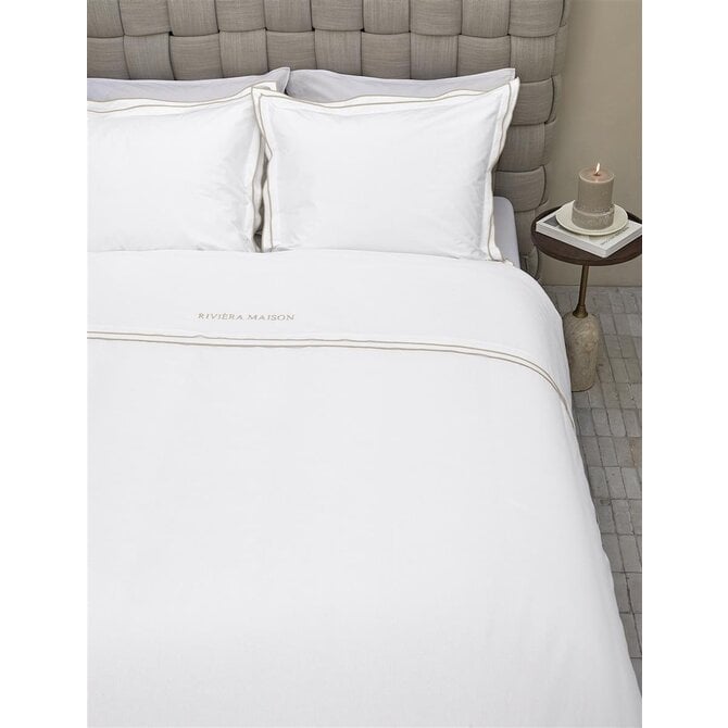 Riviera Maison Housse de Couette Salute - Sable 140x200/220 cm