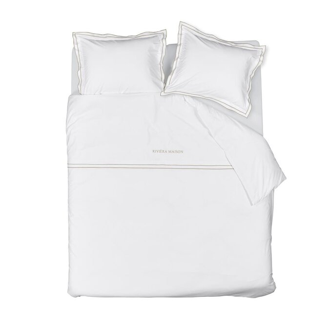 Riviera Maison Housse de Couette Salute - Sable 140x200/220 cm
