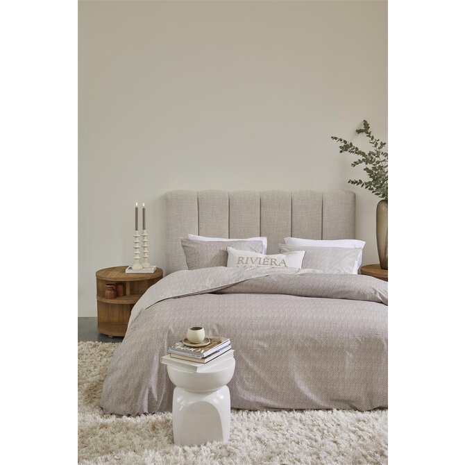 Riviera Maison Dekbedovertrek Twisted - Zand 140x200/220 cm