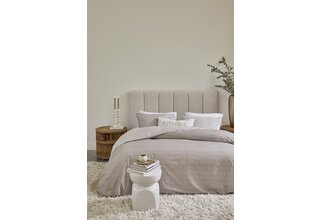 Riviera Maison Dekbedovertrek Twisted - Zand 200x200/220 cm
