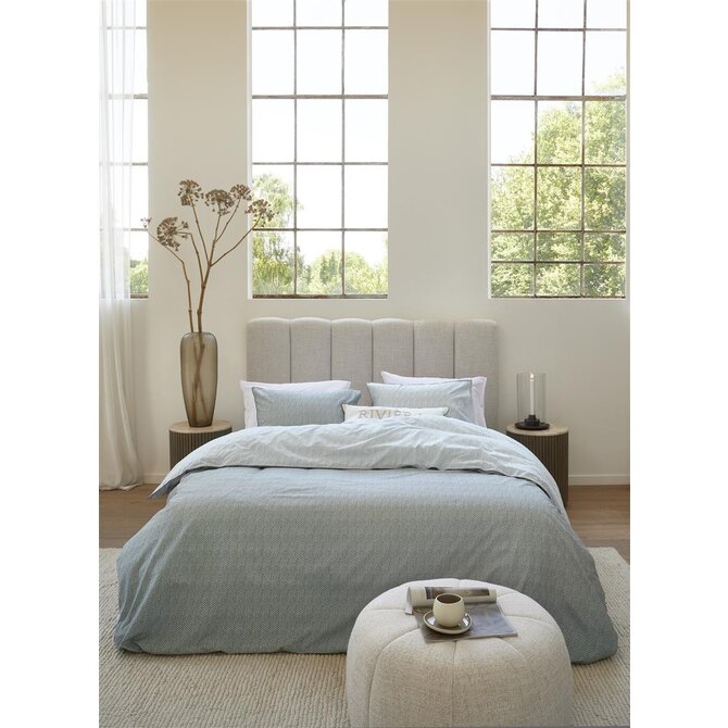 Housse de couette Riviera Maison Twisted - Vert gris 260x200/220 cm