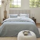 Rivièra Maison Housse de couette Riviera Maison Twisted - Vert gris 260x200/220 cm