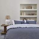 Rivièra Maison Housse de couette Riviera Maison Twisted - Bleu 140x200/220 cm