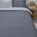 Rivièra Maison Housse de couette Riviera Maison Twisted - Bleu 140x200/220 cm