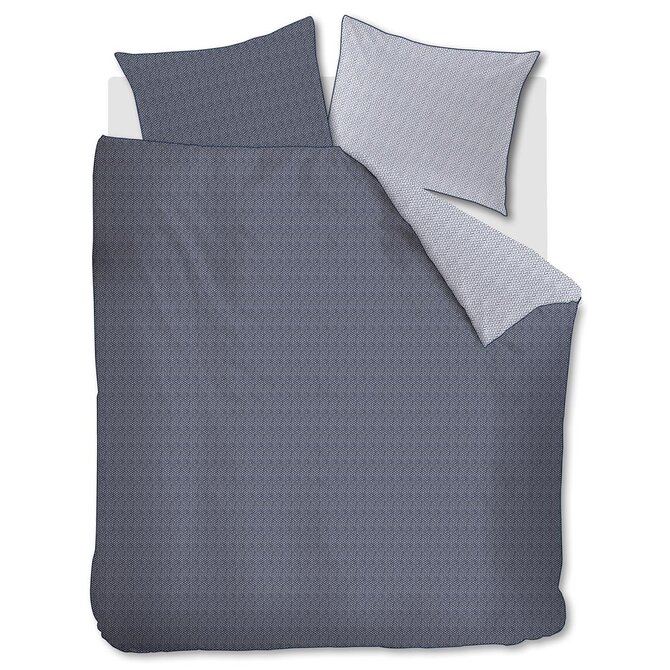 Riviera Maison Dekbedovertrek Twisted - Blauw 200x200/220 cm