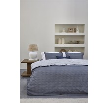 Riviera Maison Dekbedovertrek Twisted - Blauw 240x200/220 cm