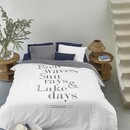 Rivièra Maison Riviera Maison Housse de Couette Lake Days - Bleu Marine 140x200/220 cm