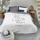 Rivièra Maison Riviera Maison Housse de Couette Lake Days - Bleu Marine 140x200/220 cm