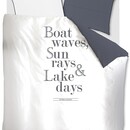 Rivièra Maison Riviera Maison Dekbedovertrek Lake Days - Marineblauw 240x200/220 cm