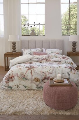 Riviera Maison Dekbedovertrek Lily Love - Roze 240x200/220 cm
