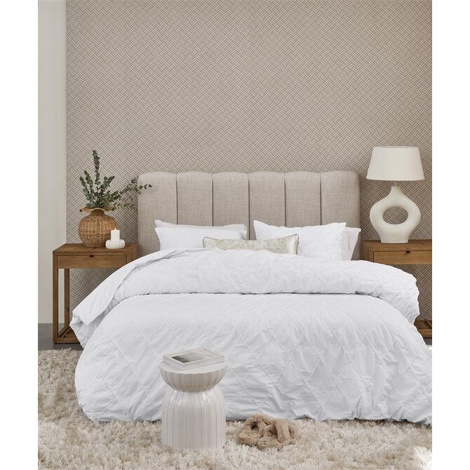 Riviera Maison Dekbedovertrek Elegance - Wit 140x200/220 cm