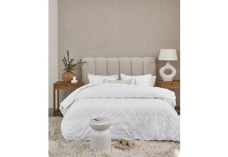 Riviera Maison Dekbedovertrek Elegance - Wit 200x200/220 cm