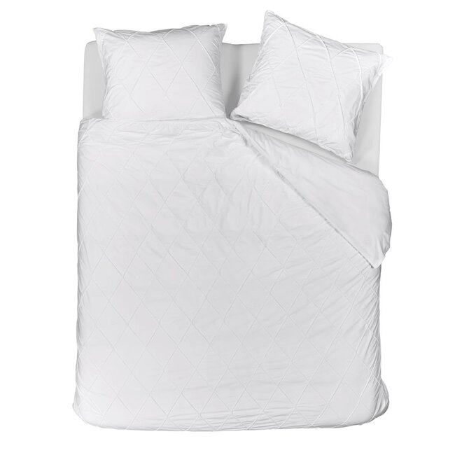 Riviera Maison Dekbedovertrek Elegance - Wit 200x200/220 cm