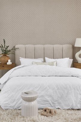 Riviera Maison Dekbedovertrek Elegance - Wit 240x200/220 cm