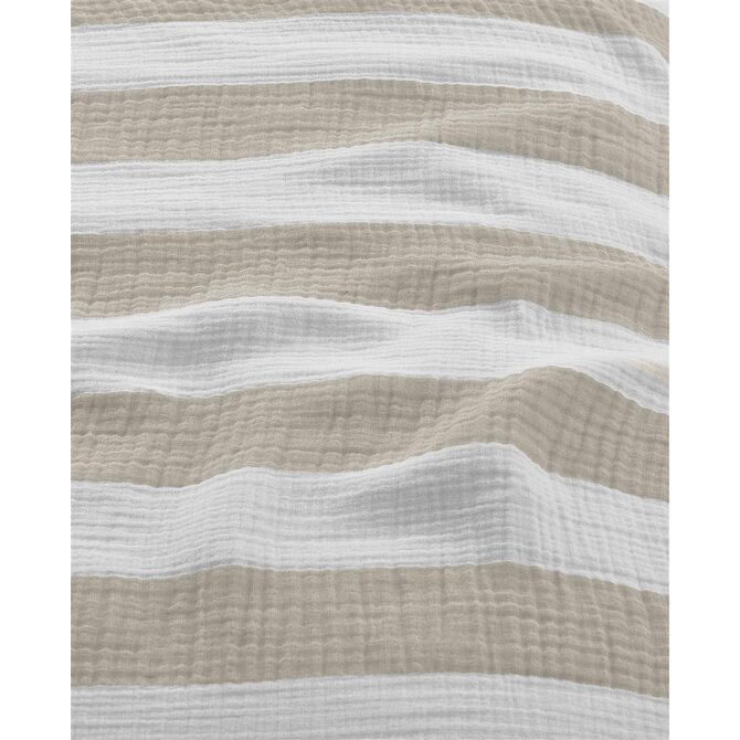 Riviera Maison Dekbedovertrek Striped - Zand 260x200/220 cm