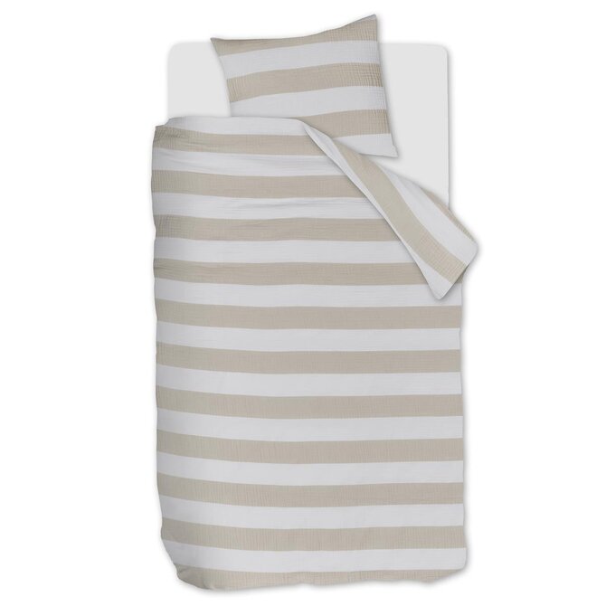 Riviera Maison Kussensloop Striped - Zand 60x70 cm Riviera Maison Kussensloop Striped - Zand 60x70 cm