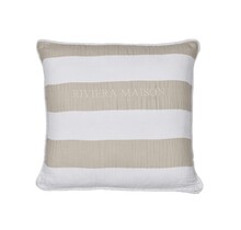 Riviera Maison Striped Cushion - Zand 45x45 cm