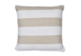 Coussin Rayé Riviera Maison - Sable 45x45 cm