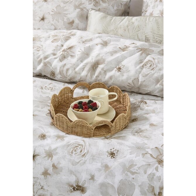 Riviera Maison Housse de Couette Flowing Flowers - Sable 140x200/220 cm