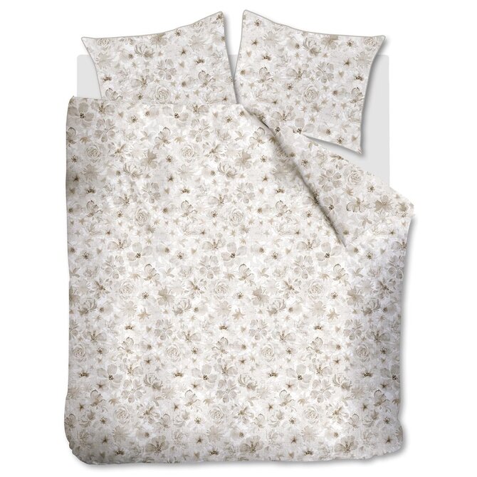 Riviera Maison Housse de Couette Flowing Flowers - Sable 140x200/220 cm