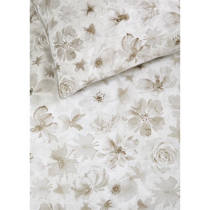 Riviera Maison Housse de Couette Flowing Flowers - Sable 140x200/220 cm
