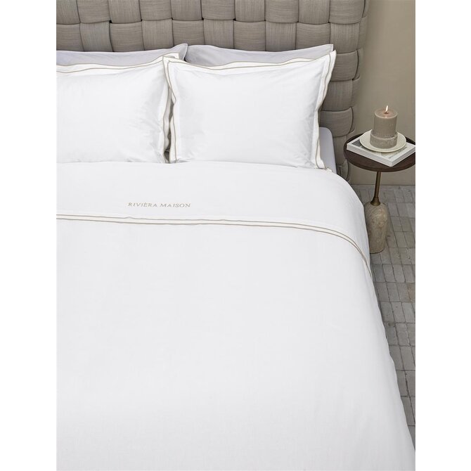 Riviera Maison Housse de Couette Salute - Sable 200x200/220 cm