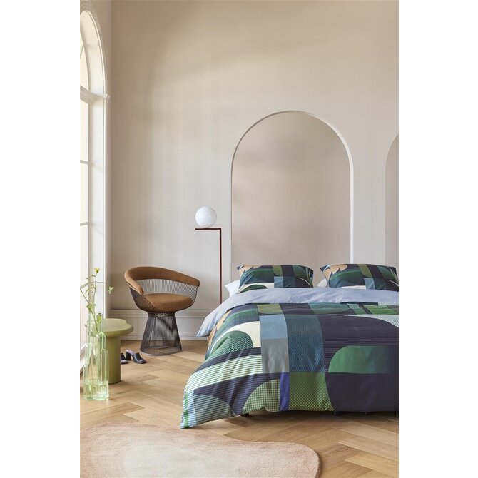 Kardol by Beddinghouse Dekbedovertrek Utopia - Blauw Groen 200x200/220 cm