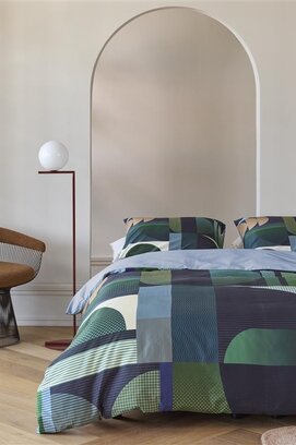 Kardol by Beddinghouse Housse de couette Utopia - Bleu Vert 260x200/220 cm