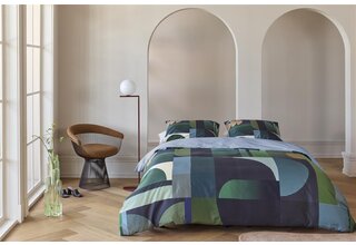 Kardol by Beddinghouse Housse de couette Utopia - Bleu Vert 260x200/220 cm