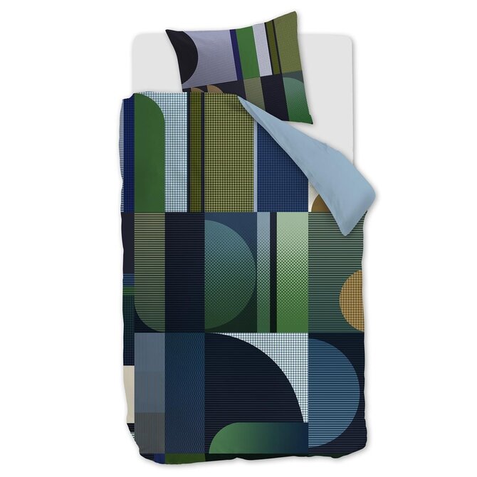 Kardol by Beddinghouse Dekbedovertrek Utopia - Blauw Groen 260x200/220 cm