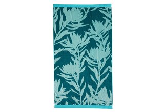 Serviette de plage KAAT Bermuda - Bleu-vert 100x180 cm