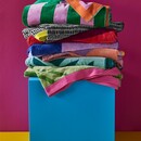 Drap de plage KAAT Bermuda - Bleu-vert 100x180 cm
