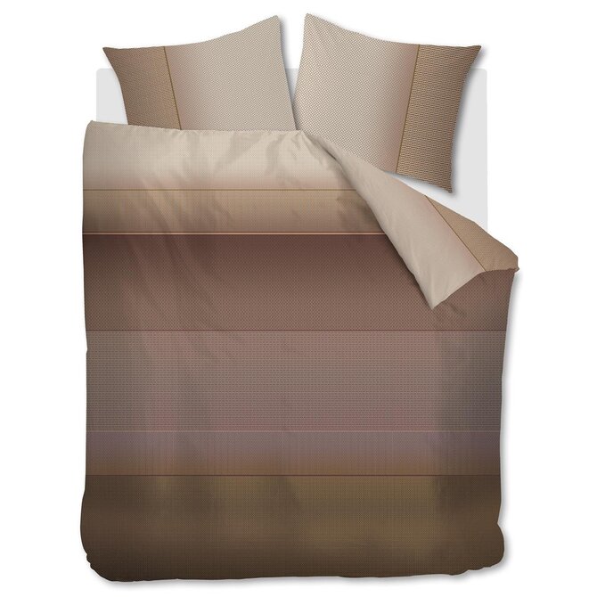 Kardol by Beddinghouse Dekbedovertrek Mimic - Steenrood 200x200/220 cm