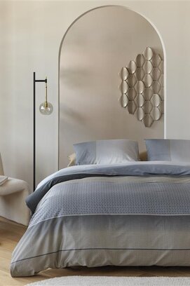 Kardol by Beddinghouse Housse de couette Mimic - Bleu 240x200/220 cm