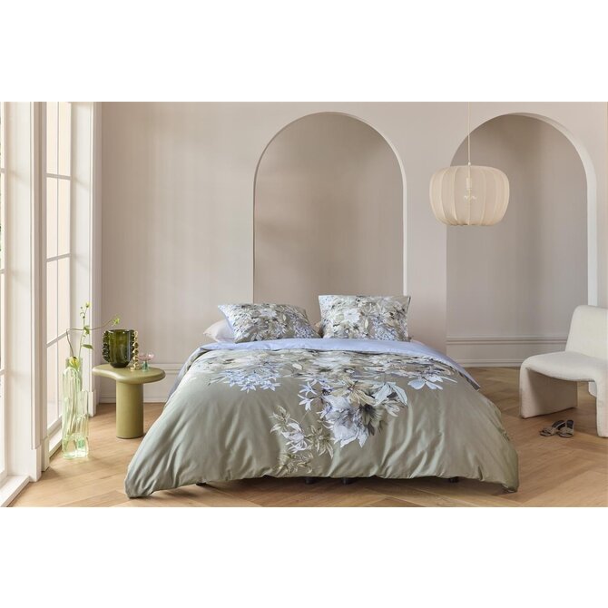 Kardol by Beddinghouse Dekbedovertrek Saffron - Blauw Grijs 200x200/220 cm