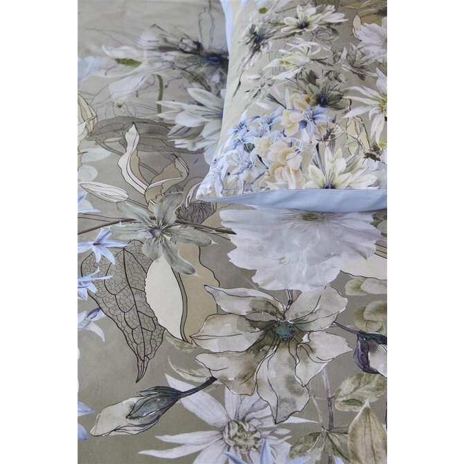 Kardol by Beddinghouse Dekbedovertrek Saffron - Blauw Grijs 200x200/220 cm