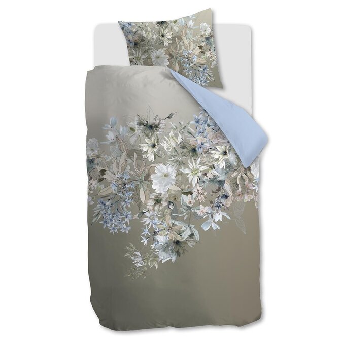 Kardol by Beddinghouse Dekbedovertrek Saffron - Blauw Grijs 200x200/220 cm