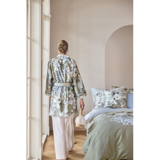 Kardol by Beddinghouse Saffron Kimono - Blauw Grijs L/XL Kardol by Beddinghouse Saffron Kimono - Blauw Grijs L/XL