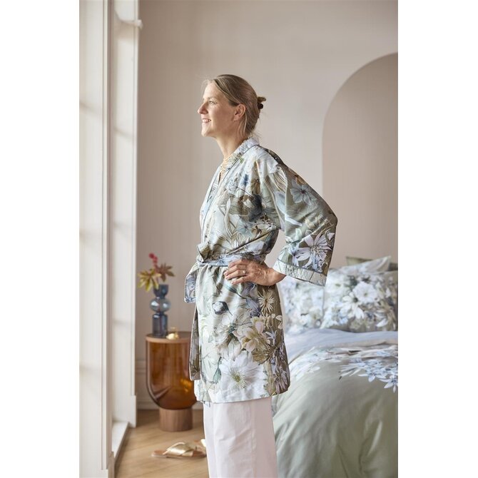 Kardol by Beddinghouse Saffron Kimono - Bleu Gris L/XL Kardol by Beddinghouse Saffron Kimono - Bleu Gris L/XL